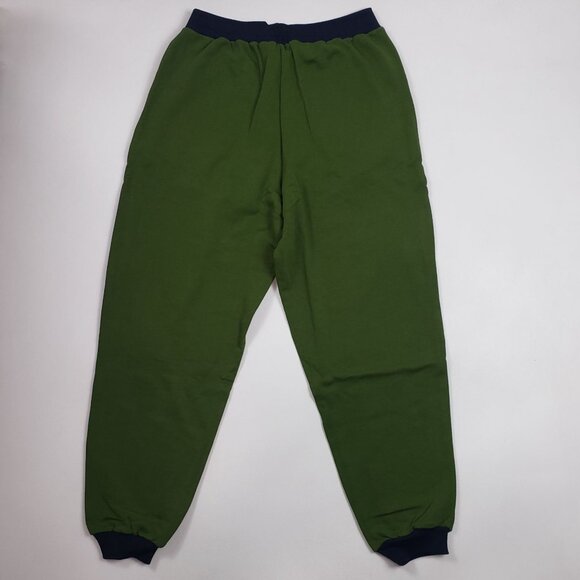 We Wore What Slim Leg Jogger Women Large Hunter Green Navy Colorblock Athleisure - Picture 13 of 14